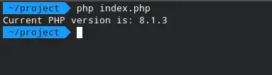 نسخة php المثبتة على جهازي