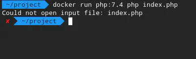 خطأ عدم وجود ملف index.php داخل حاوية Docker