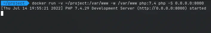 تشغيل سيرفر الويب ضمن حاوية Docker